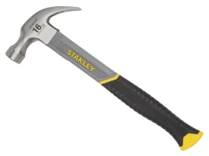 Stanley Curved Claw Hammer Fibreglass Shaft 450g (16oz)